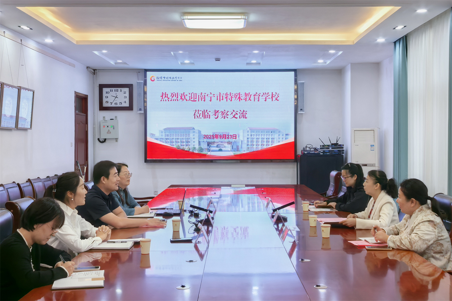 南寧市特教學校到淄博市特教中心考察交流